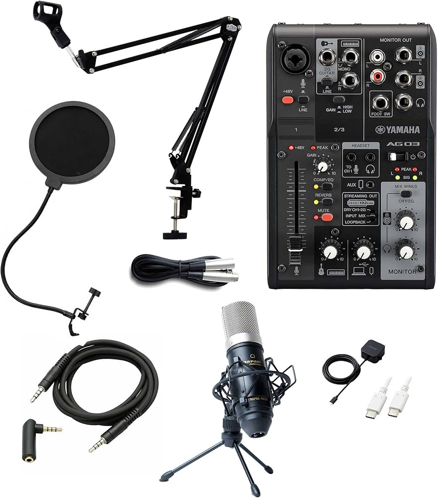 Amazon.co.jp: YAMAHA AG03MK2 iPhone配信セット アームスタンド