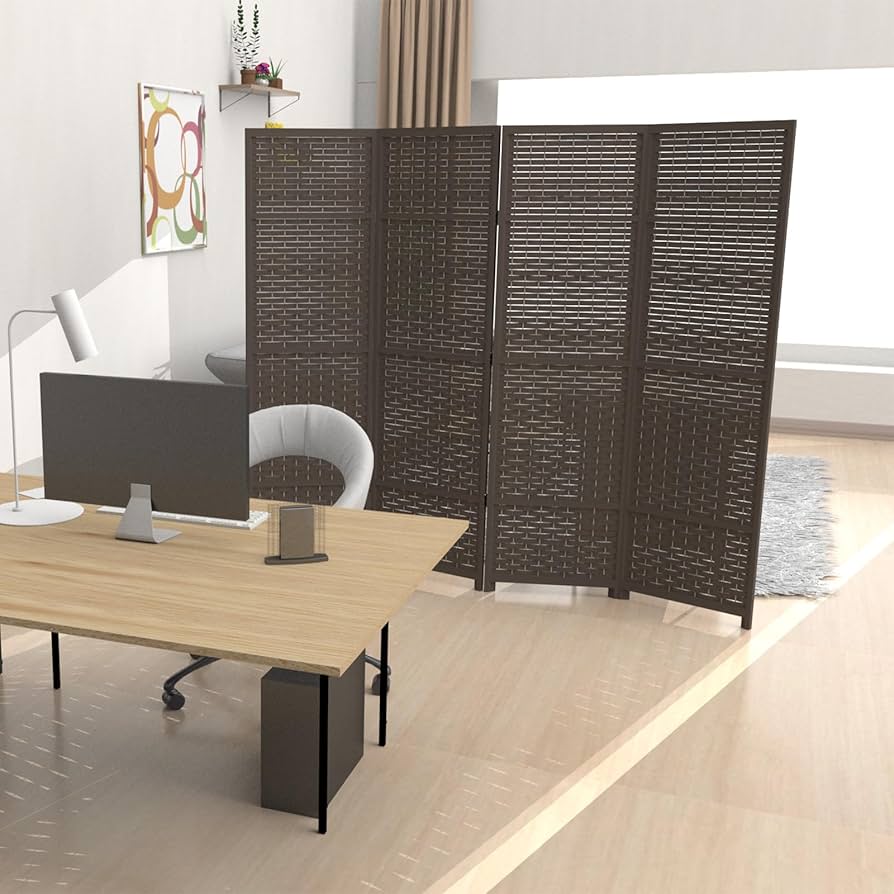 Amazon｜パーテーション 間仕切り 4連 幅160.5×奥行2×高さ148cm 軽量