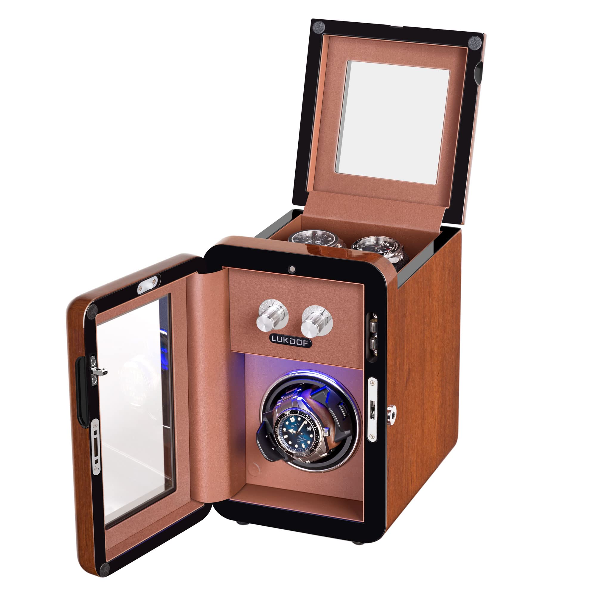 Amazon.co.jp: LUKDOF新型ワインディングマシーン 腕時計自動巻き器