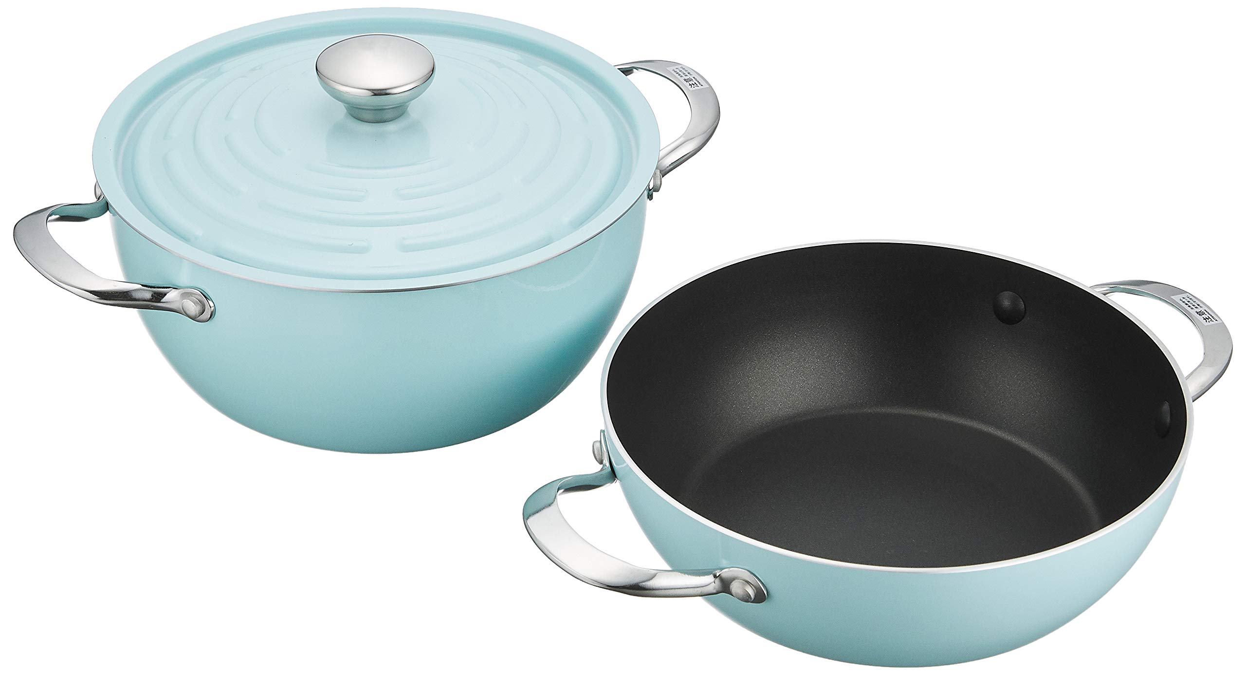 Amazon｜マイヤー(Meyer) 両手鍋 「ライトポット セット 24cm ブルー