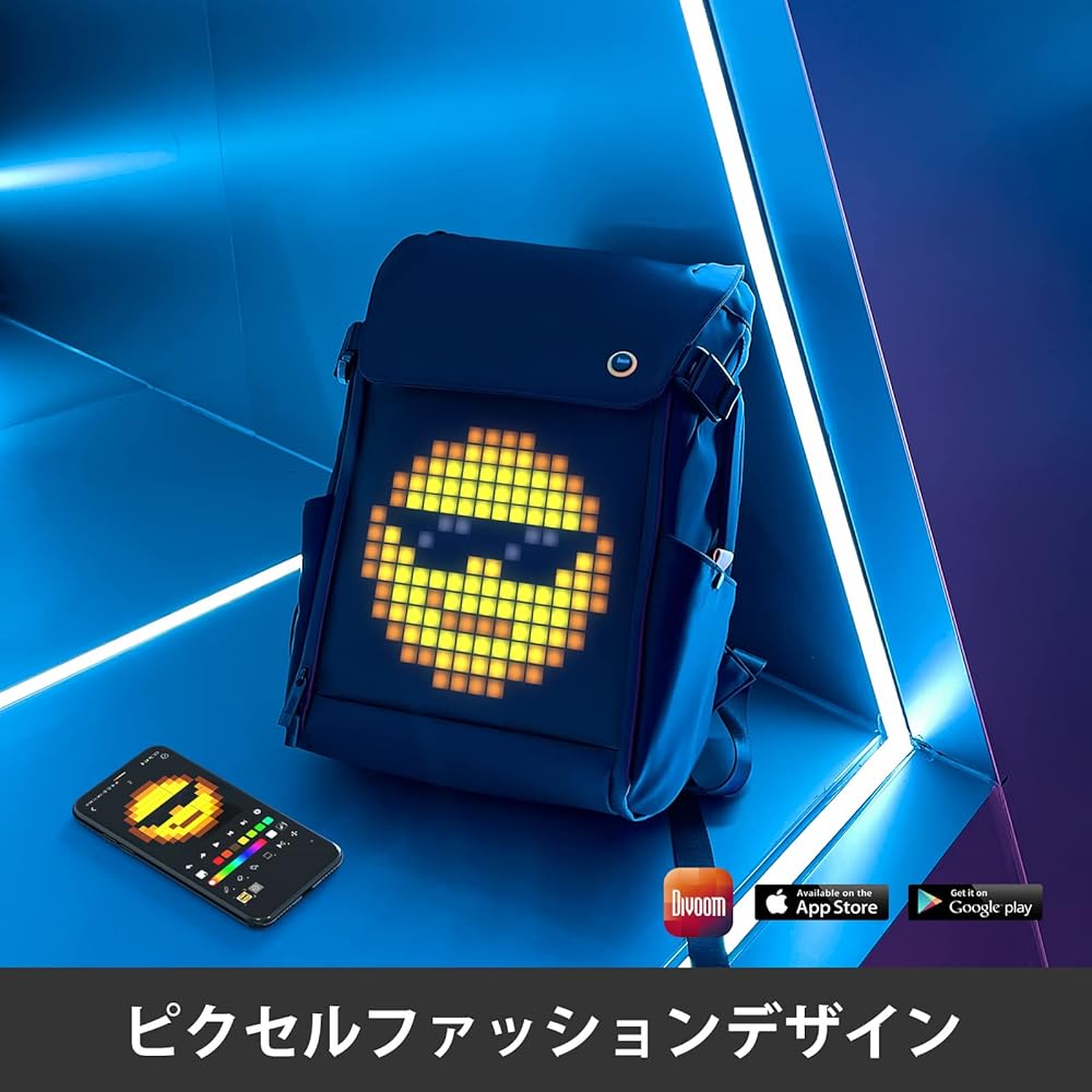 Amazon.co.jp: Divoom Pixoo M Backpack ピクセルアートバックパック