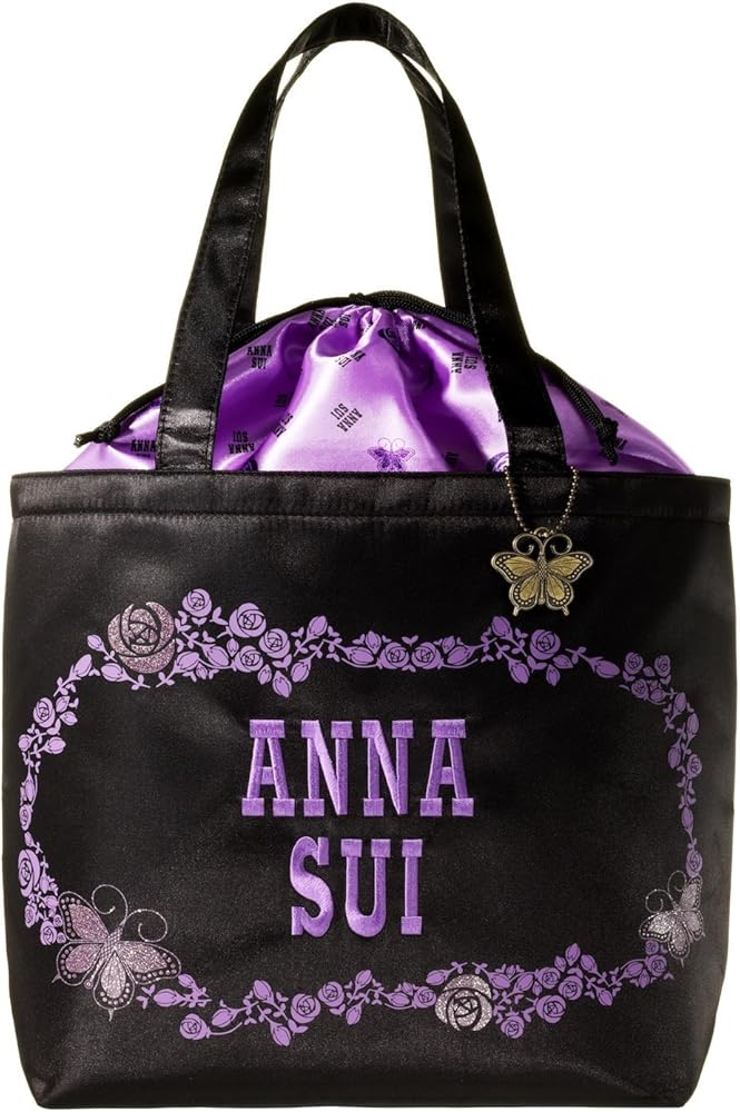 Amazon | アナスイ ANNA SUI トートバッグ バッグ 巾着トート バラ柄