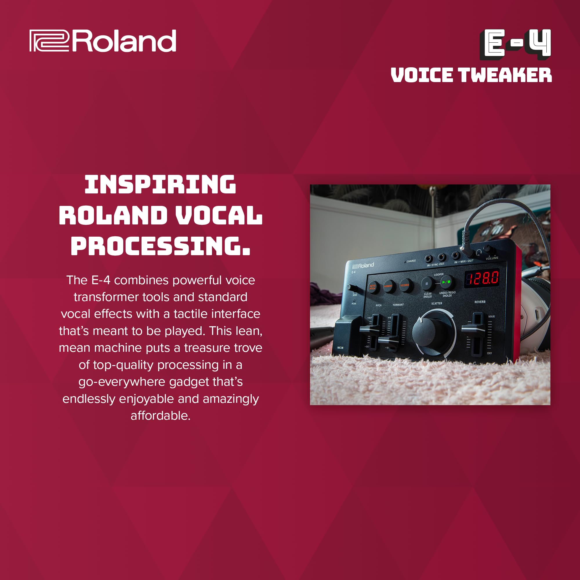 Amazon.com: Roland AIRA Compact E-4 VOICE TWEAKER| Vocal