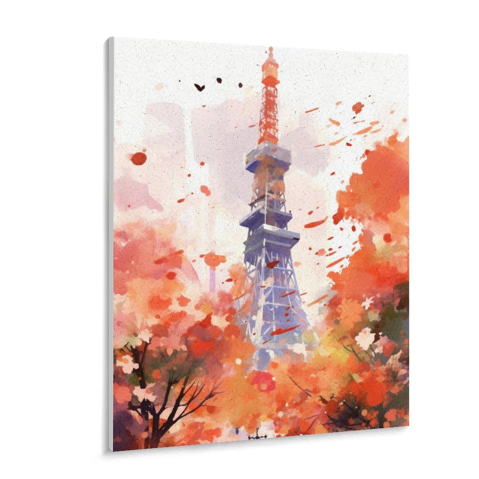 Amazon | 東京タワー、日本 数字油絵 水彩イラスト 数字キット塗り絵