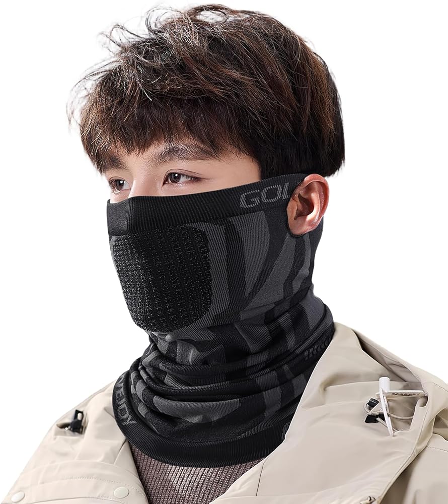 Amazon | [CANVUE] ネックウォーマー ネックガード メンズ 冬 【耳掛け