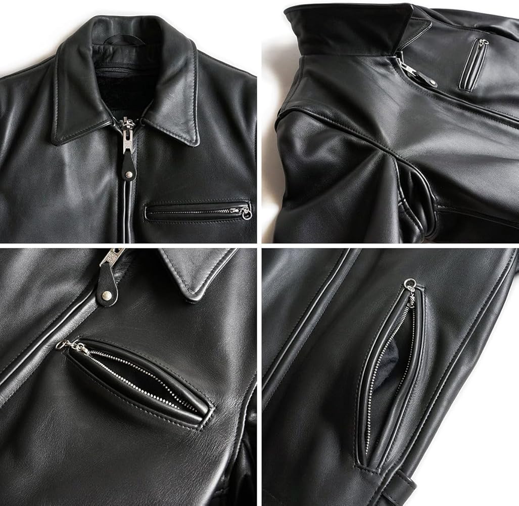 Amazon.co.jp: [ショット] SCHOTT 643 襟付きシングルライダース