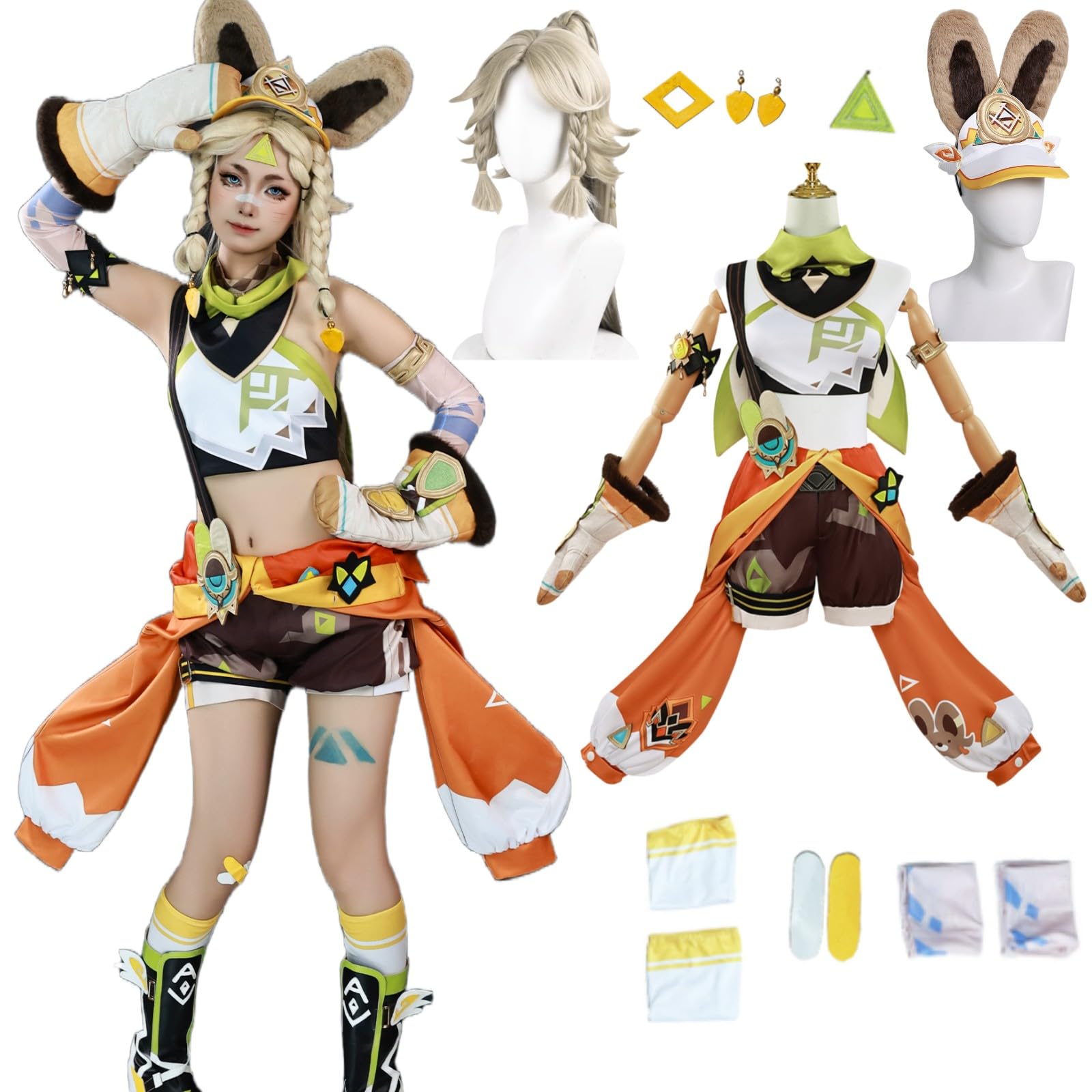 Amazon.co.jp: 原神 げんしん ナタ カチーナ Kachina コスプレ衣装