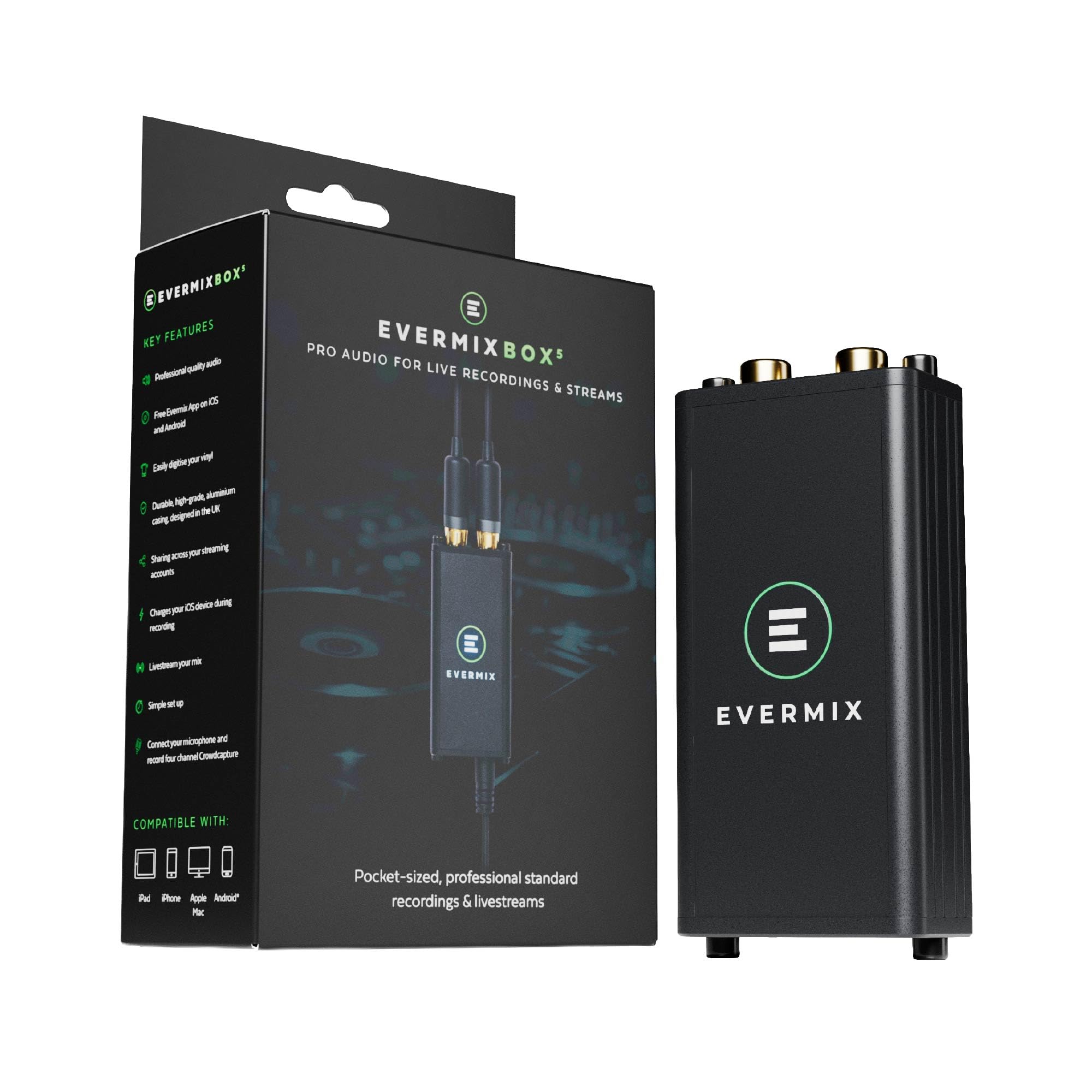 Amazon.com: EvermixBox5 DJ Audio Interface – Record & Livestream