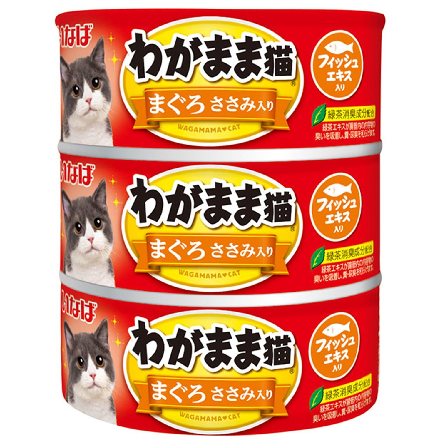 Amazon.co.jp: いなば わがまま猫 まぐろ ささみ入り 140g3個 : ペット用品