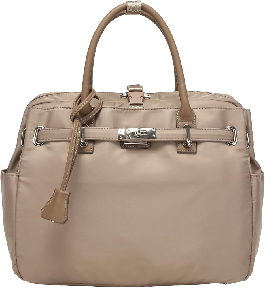 Amazon | 3way ビジネストートバッグ はっ水 ナイロン 本革 レディース