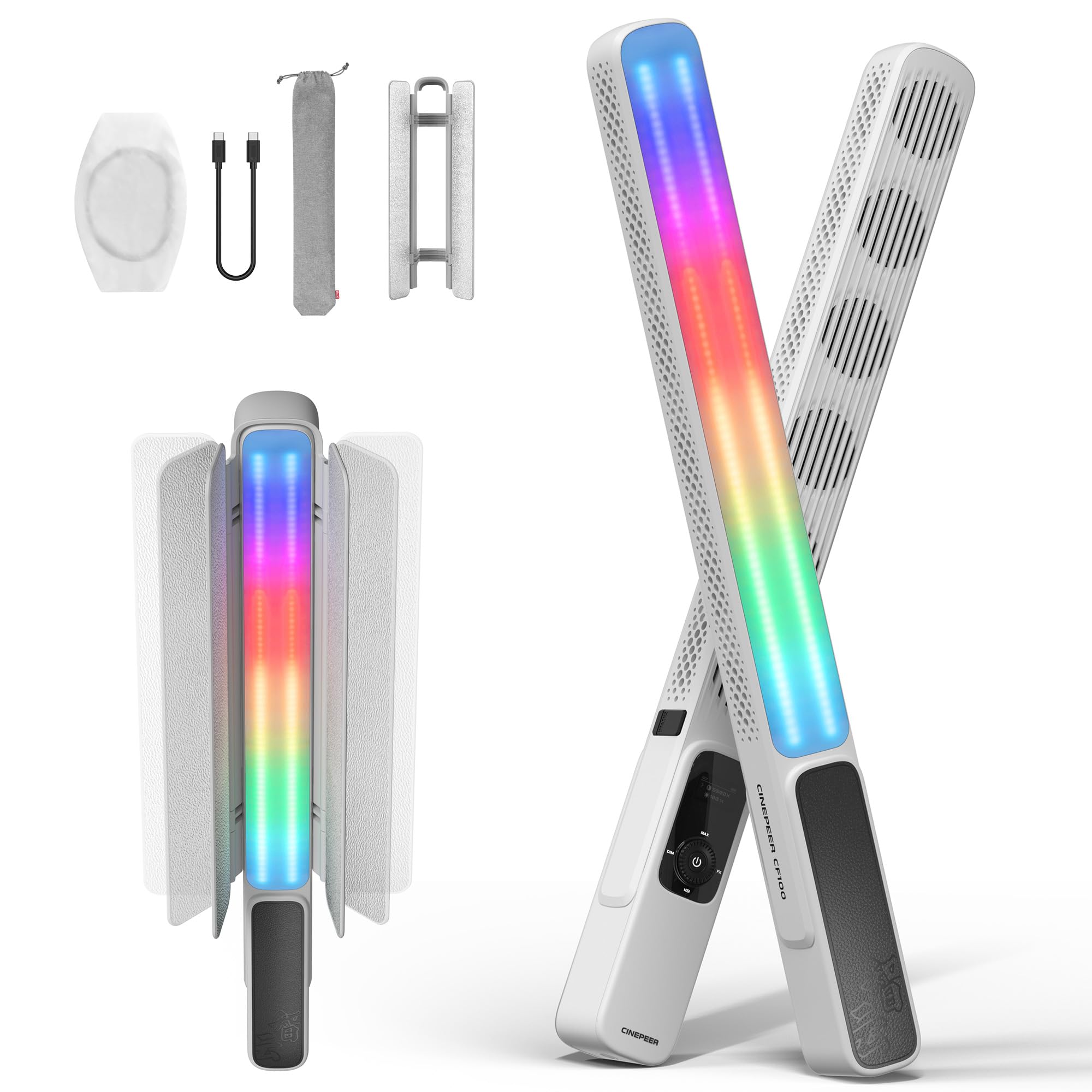 Amazon.com : ZHIYUN CINEPEER CF100 100W RGB Light Stick Handheld