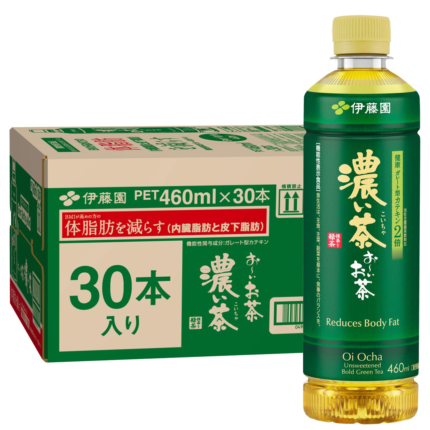 Amazon.co.jp: 伊藤園 おーいお茶 濃い茶 460ml×30本 [ 機能性表示食品