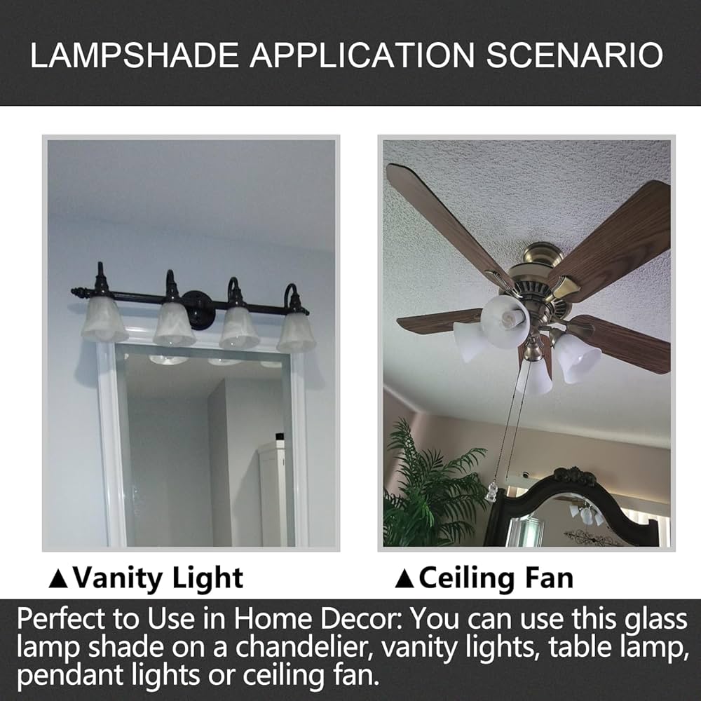 Amazon.co.jp: シーリングファンライトカバー 4個パック トランジ