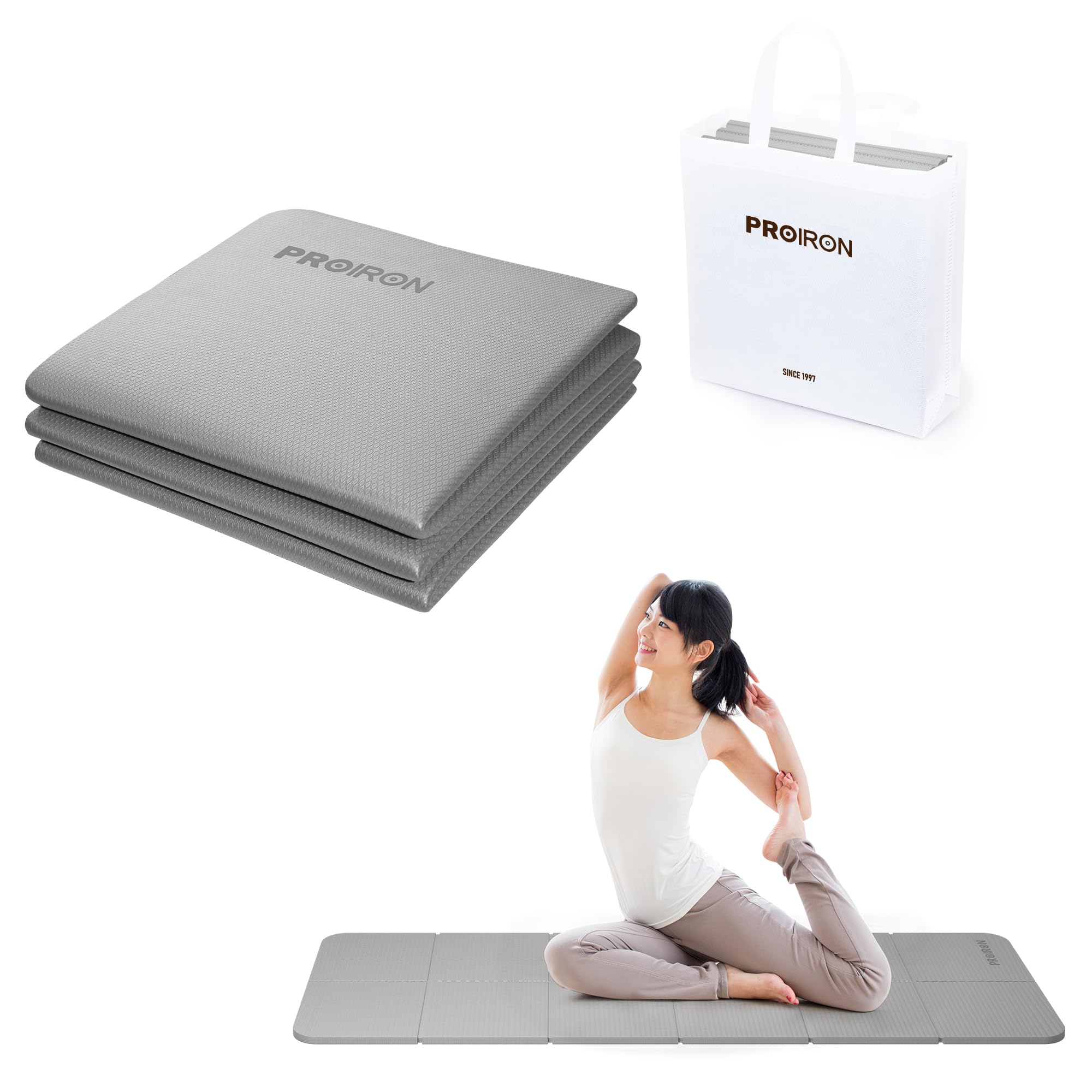 Amazon | PROIRON ヨガマット 折りたたみ ストレッチマット 折畳み 6mm