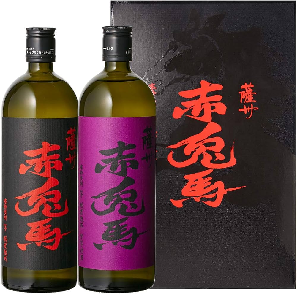 Amazon.co.jp: 焼酎 芋焼酎 赤兎馬 ギフトセット 720ml×2本 専用箱付