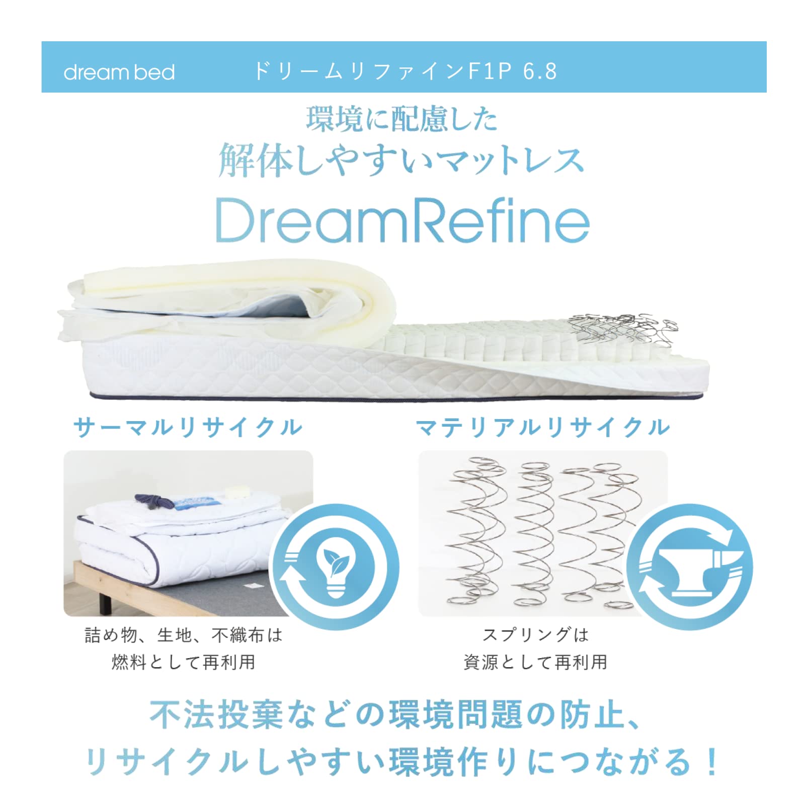 Amazon｜dream bed マットレス シングル 97cm やややわらかい ドリーム