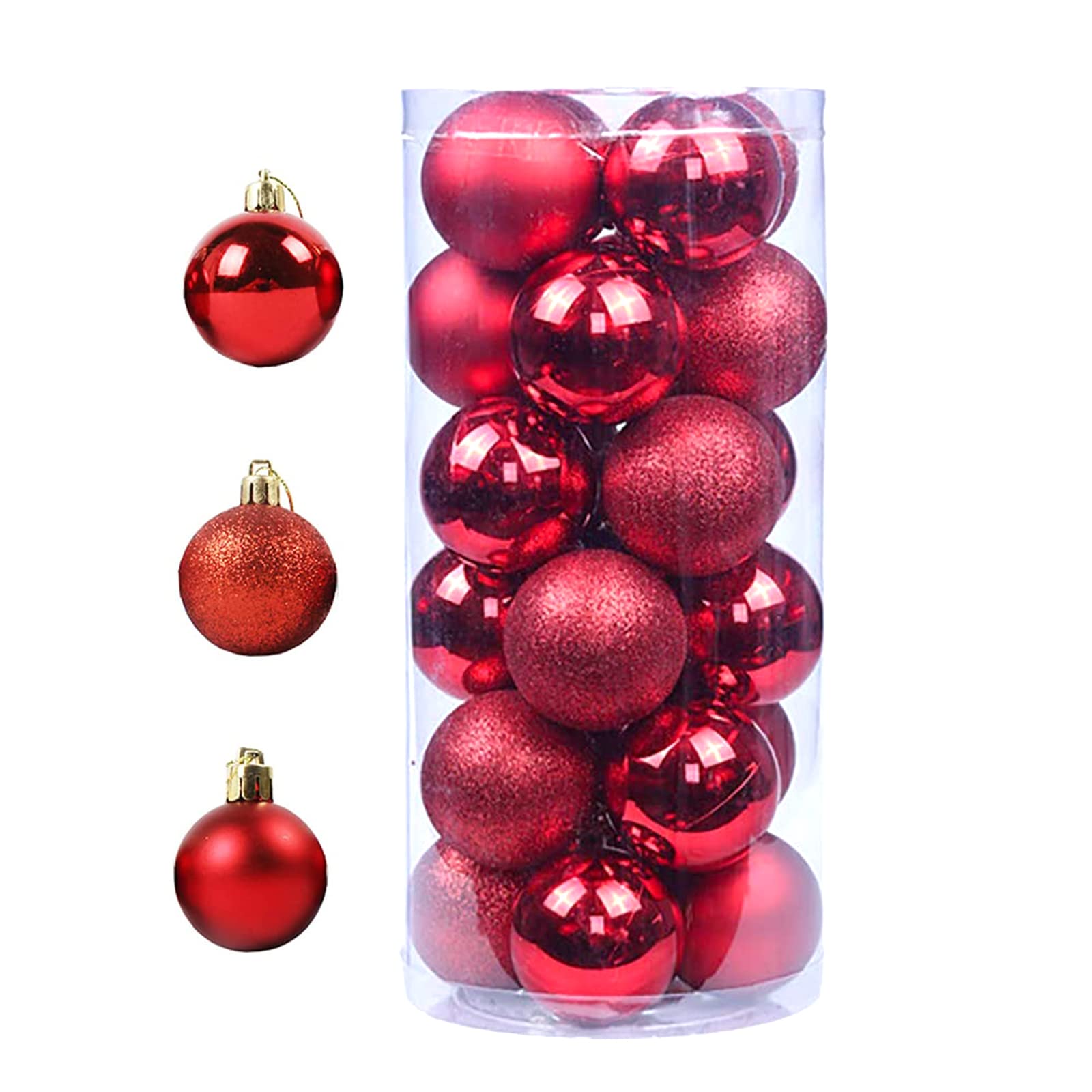 Amazon.co.jp: クリスマスボール クリスマスオーナメント飾り 24個