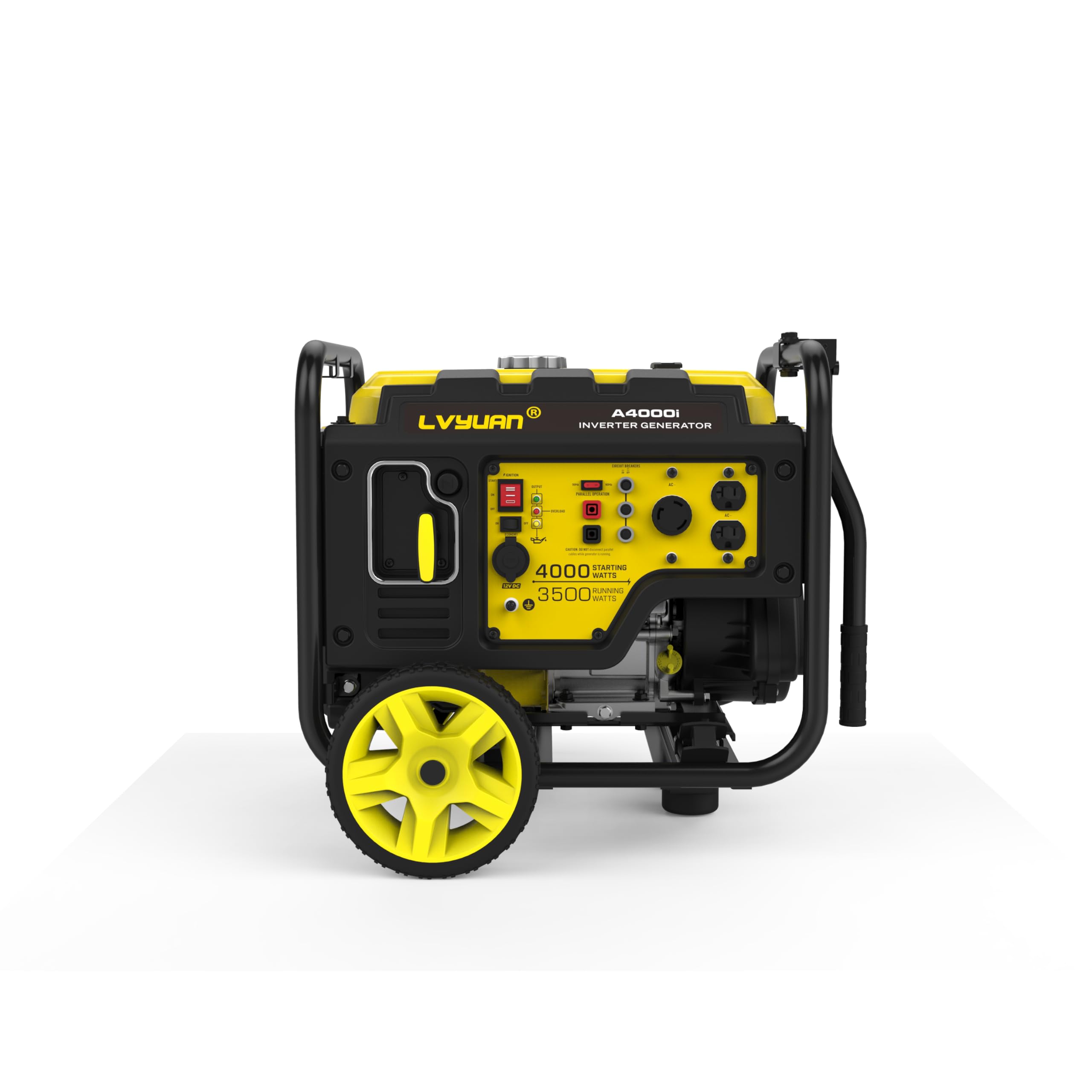 Amazon | LVYUAN（リョクエン）4000VAインバーター発電機 キャスター