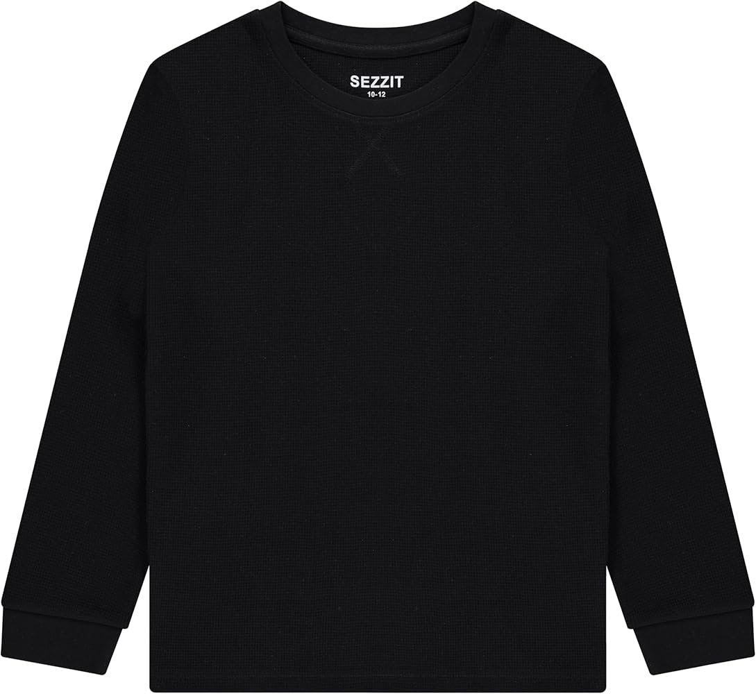 Amazon.com: Sezzit Boys' 2-Pack Long Sleeve Thermal Shirts – Warm