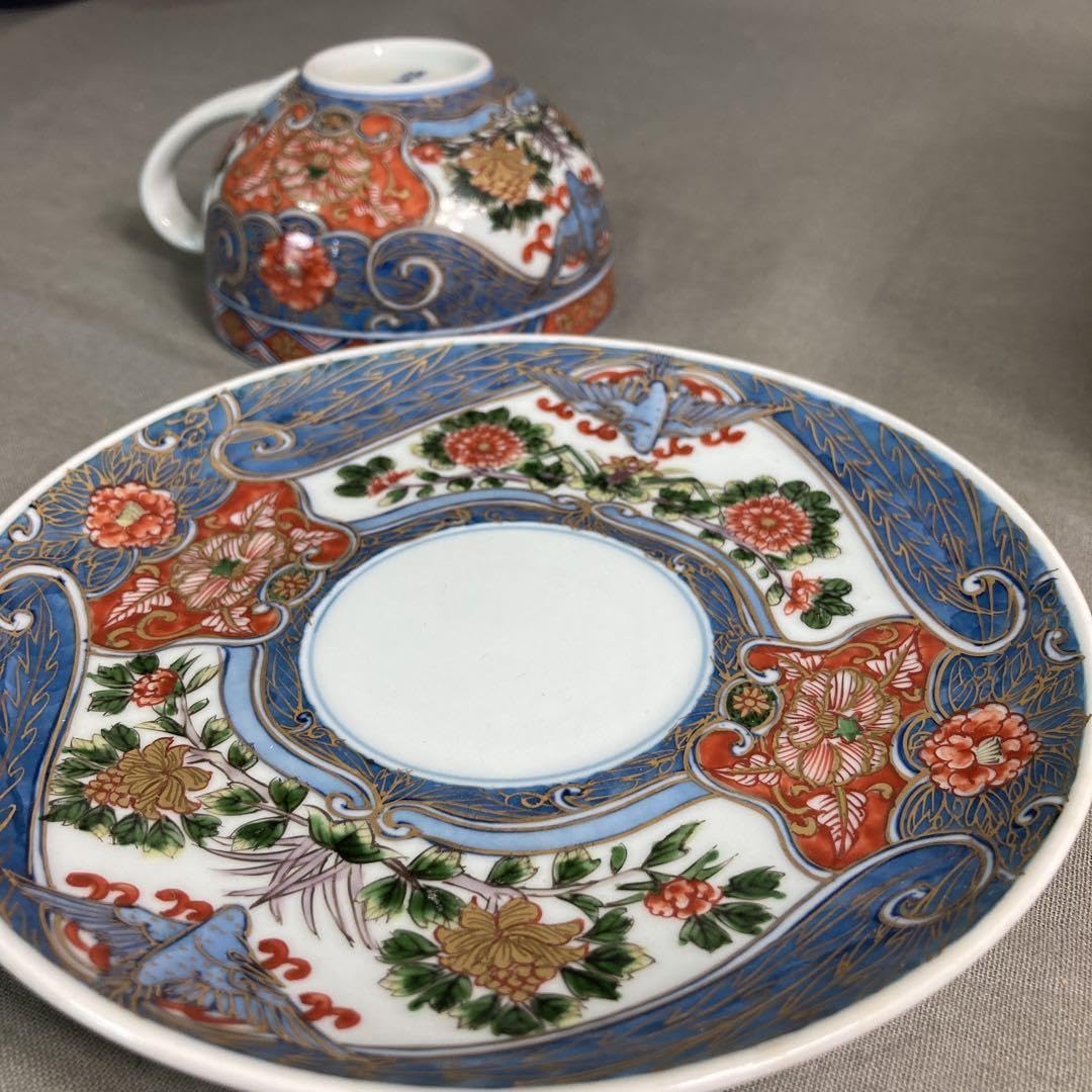 先代源右衛門 古伊万里風花鳥図 蓋物 未開封 傳 日本の器 木箱あり