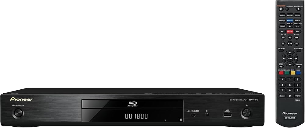 Pioneer BDP-180 3D Blu-ray Player (HDMI, 4K UltraHD Video Scaler