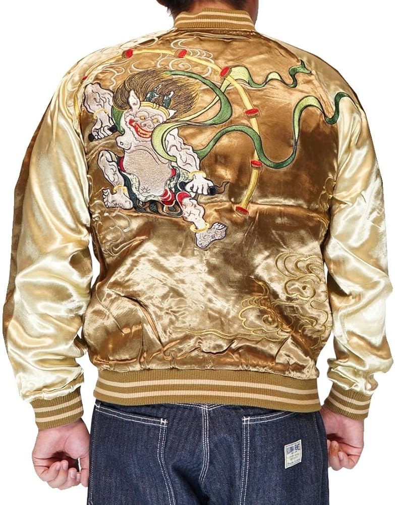 Amazon | [花旅楽団] ハナタビガクダン 和柄 スカジャン メンズ 総刺繍