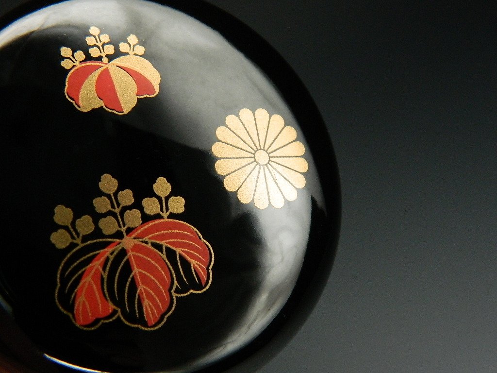 Amazon｜中棗 高台寺蒔絵 黒塗 色蒔絵 樹脂製 日本製 茶道具｜茶入