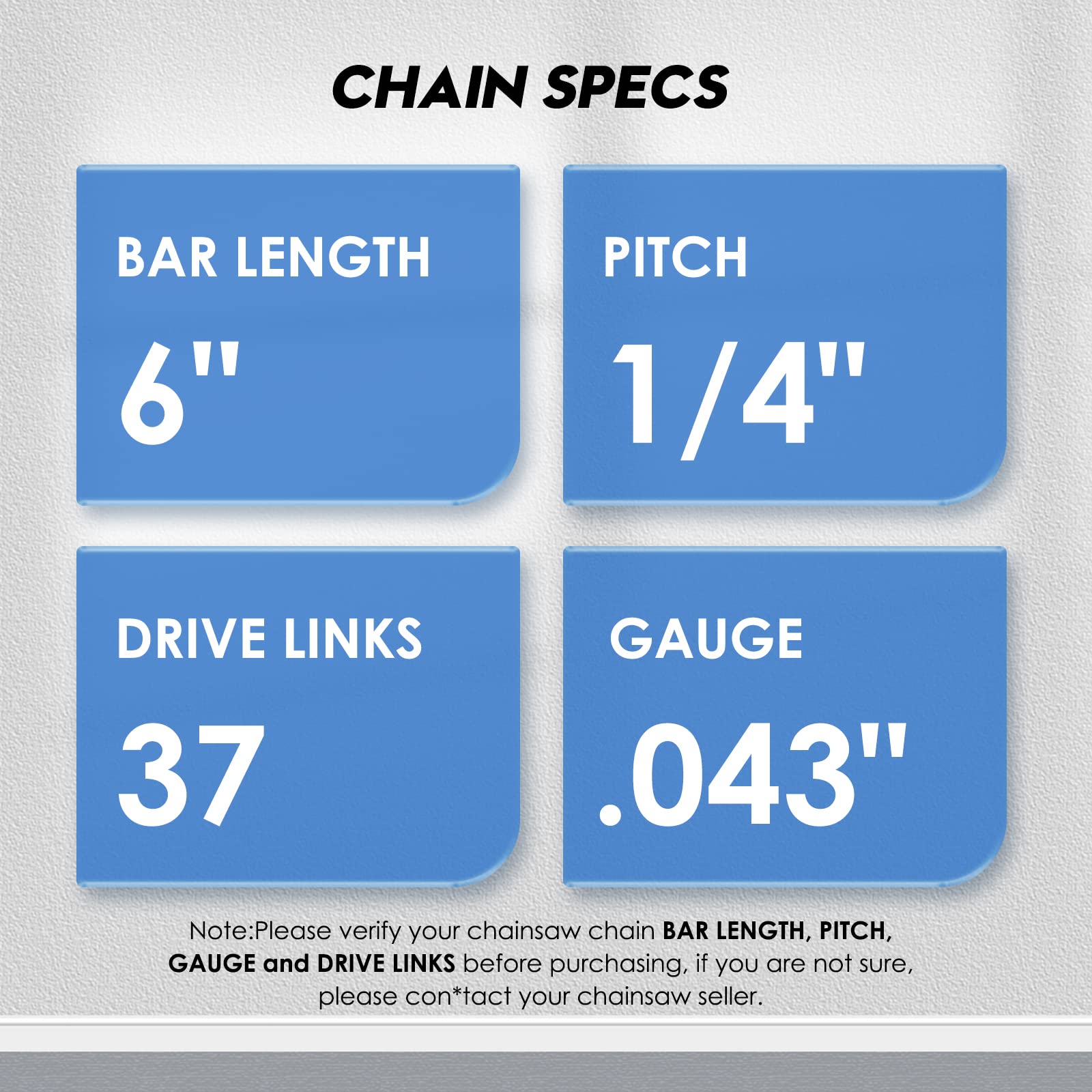 Amazon.com: SEESII 6 Inch Chainsaw Chain 4 Pack with Sharpening