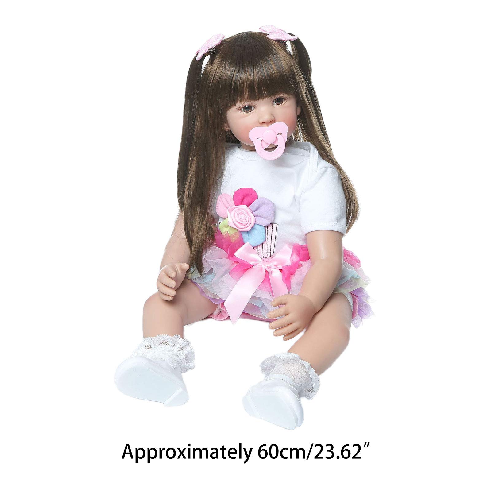 Amazon | 24 インチの素敵なリボーン女の赤ちゃん人形幼児リアルな