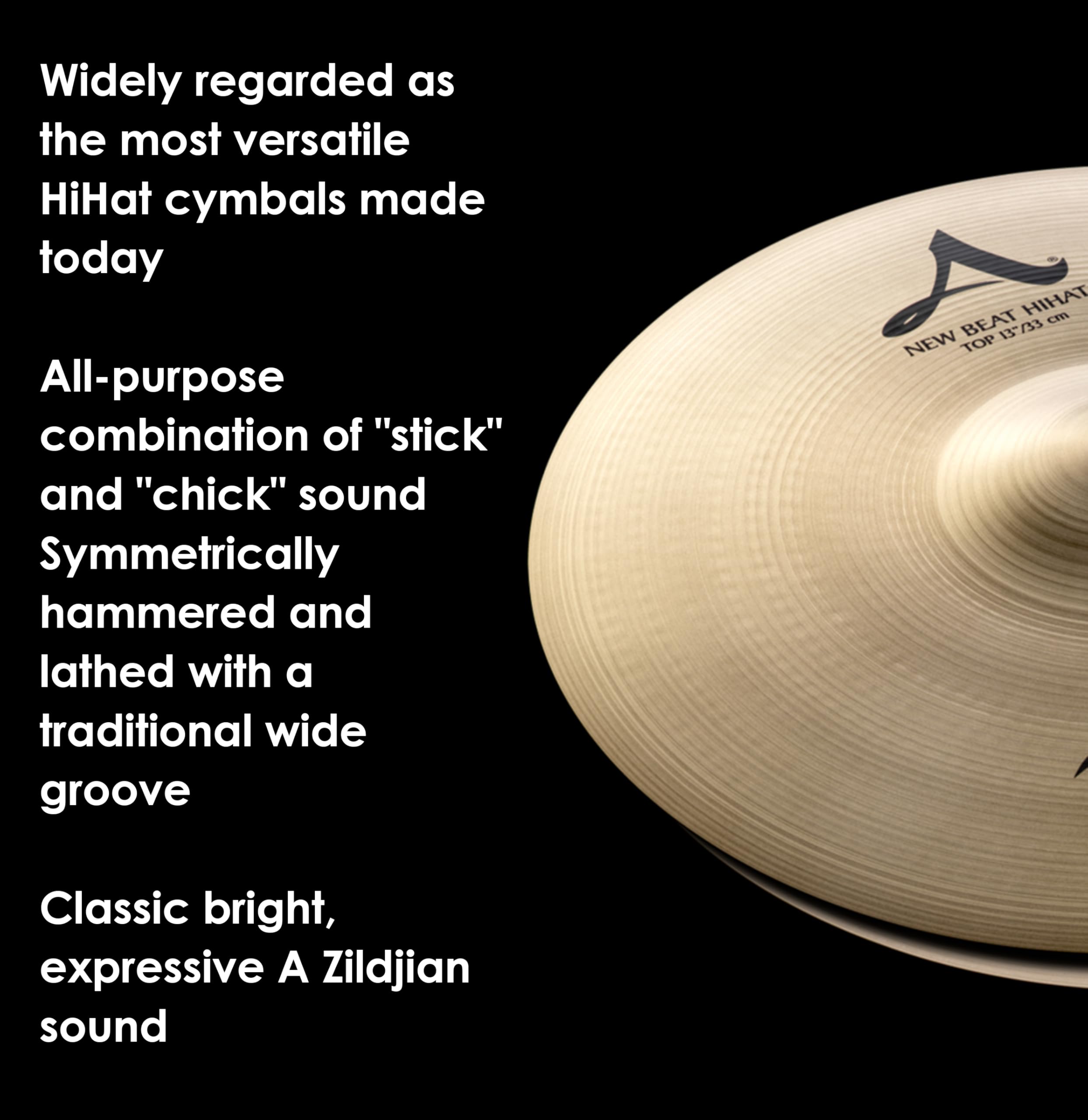 Amazon.com: Avedis Zildjian Company A Series New Beat Hi-Hat