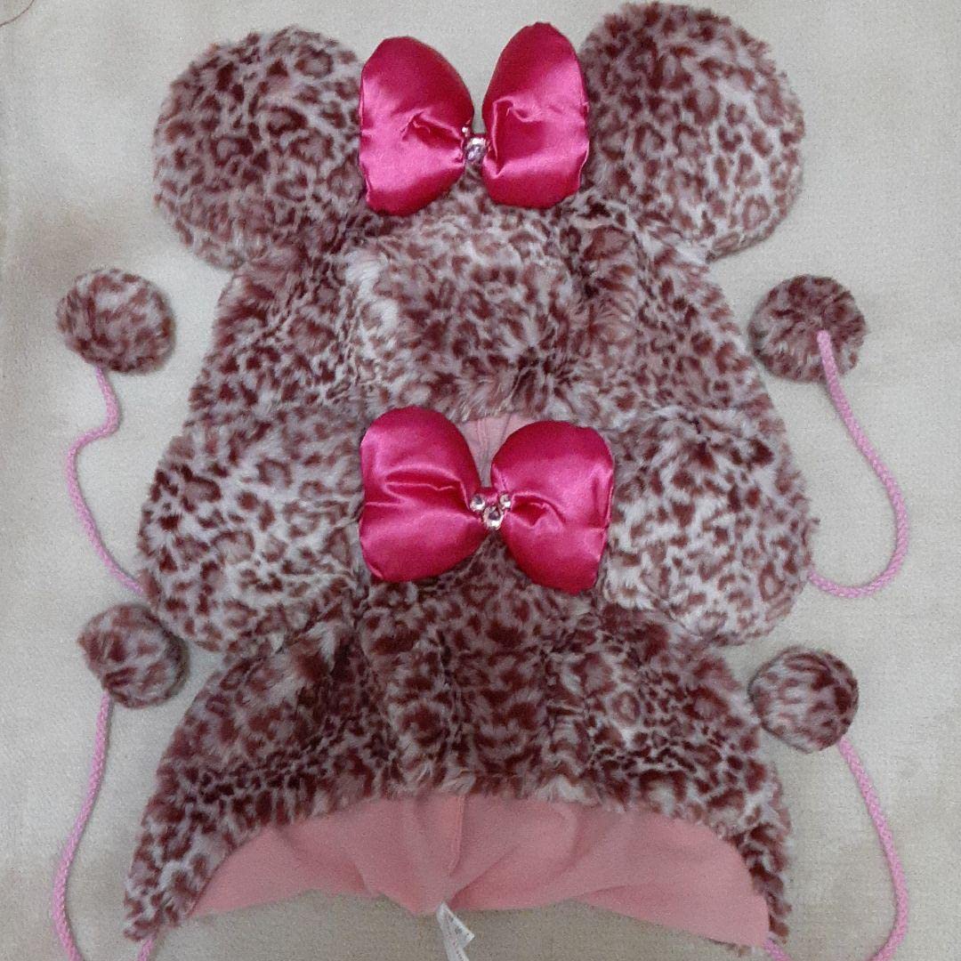 Amazon.co.jp: デイズニー ミニー ヒョウ柄 ファンキャップ ピンク