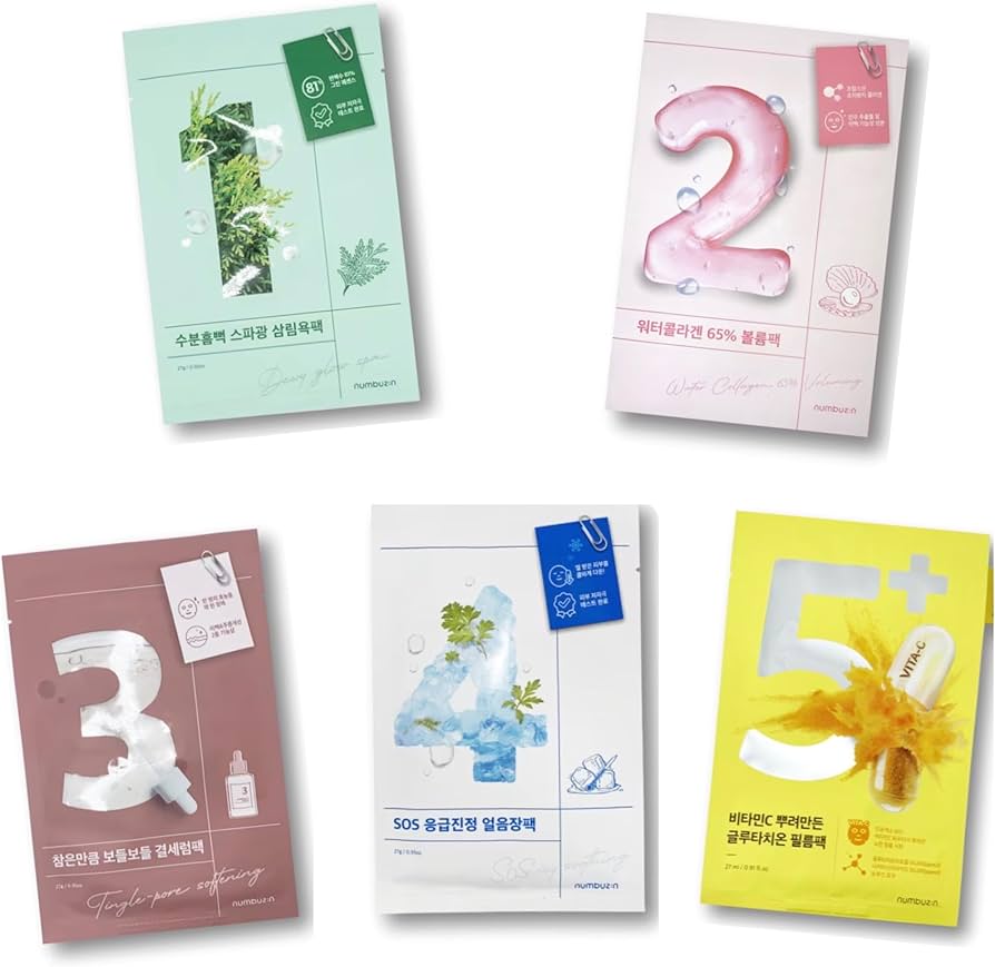 Amazon.co.jp: ナンバーズ イン フェイスマスク パック お試し セット