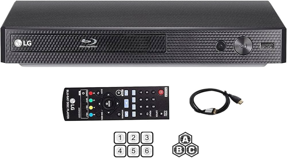 LG BP-250 - Lettore Blu-ray, 110-240 Volt, smart, con cavo HDMI