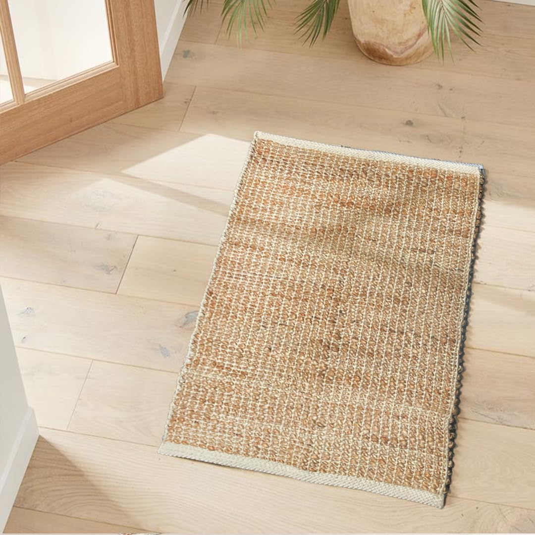 Amazon.com : Chardin home 2x3 Jute Cotton Hand Woven Rug | Braided
