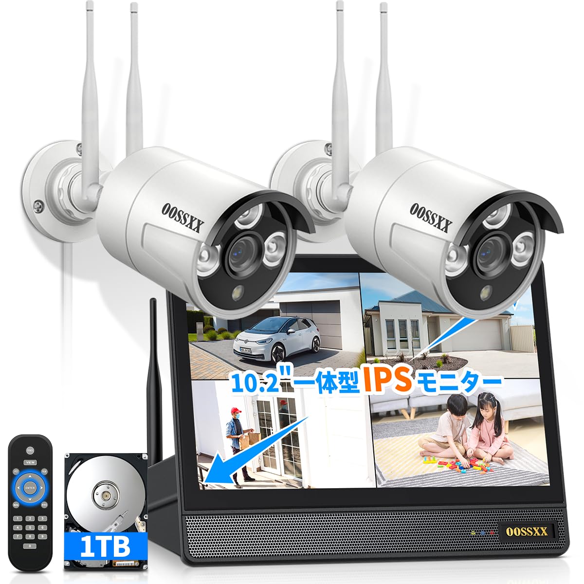 Amazon.co.jp: 【ダブルアンテナ信号強化・500万画素対応・AI人体検出