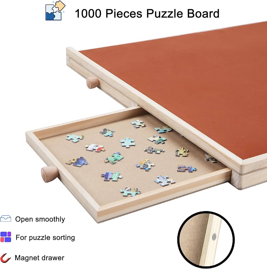 Amazon.co.jp: YISHAN 1000ピース 木製ジグソーパズルボードテーブル