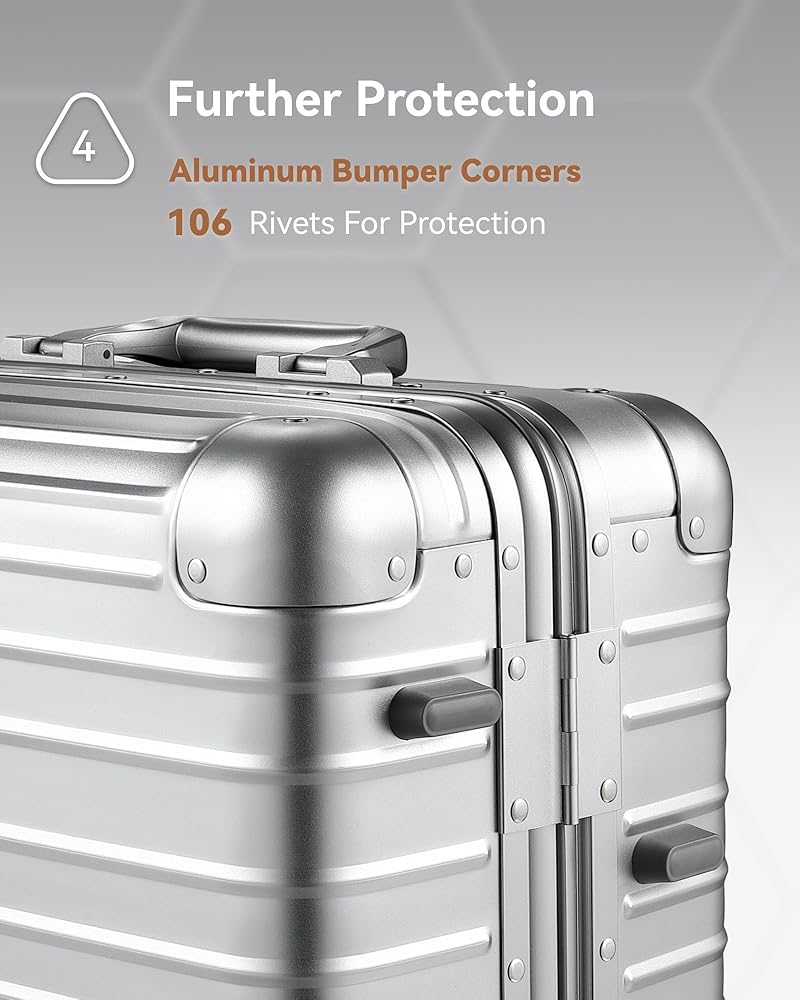 Amazon.com | All Aluminum Carry On Luggage with Wheels, AV