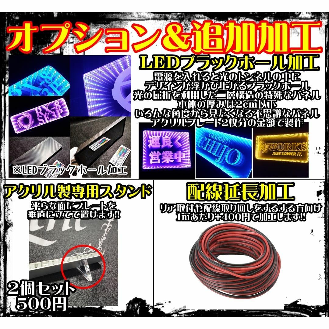 Amazon.co.jp: LED アクリルプレート鉄くずワンマン灯 トラック