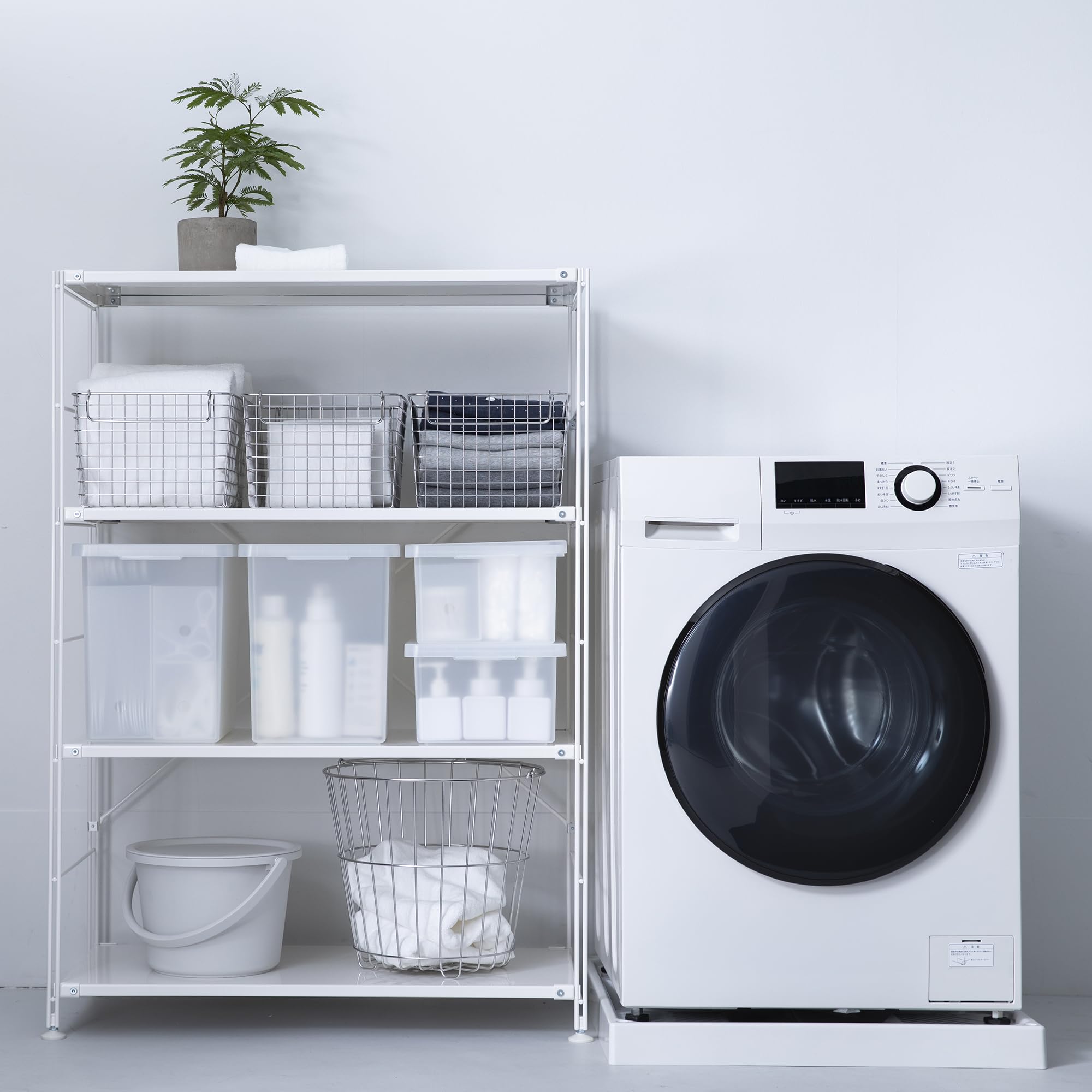 Amazon｜無印良品 スチールユニットシェルフ・スチール棚セット ライト