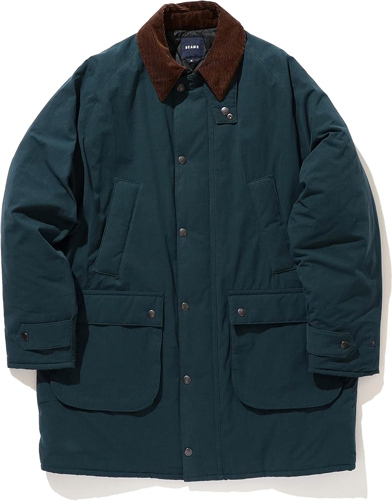 Amazon | [ビームス] コート 中綿 フィールドコート メンズ GREEN XL