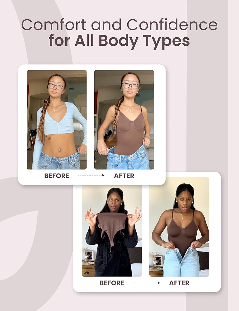 HeyShape - Women's Seamless Tummy Control Shapewear Bodysuit