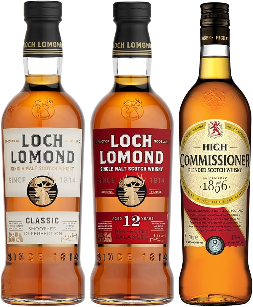 Amazon.co.jp: ロッホローモンド蒸溜所 2本 + 1本 飲み比べセット