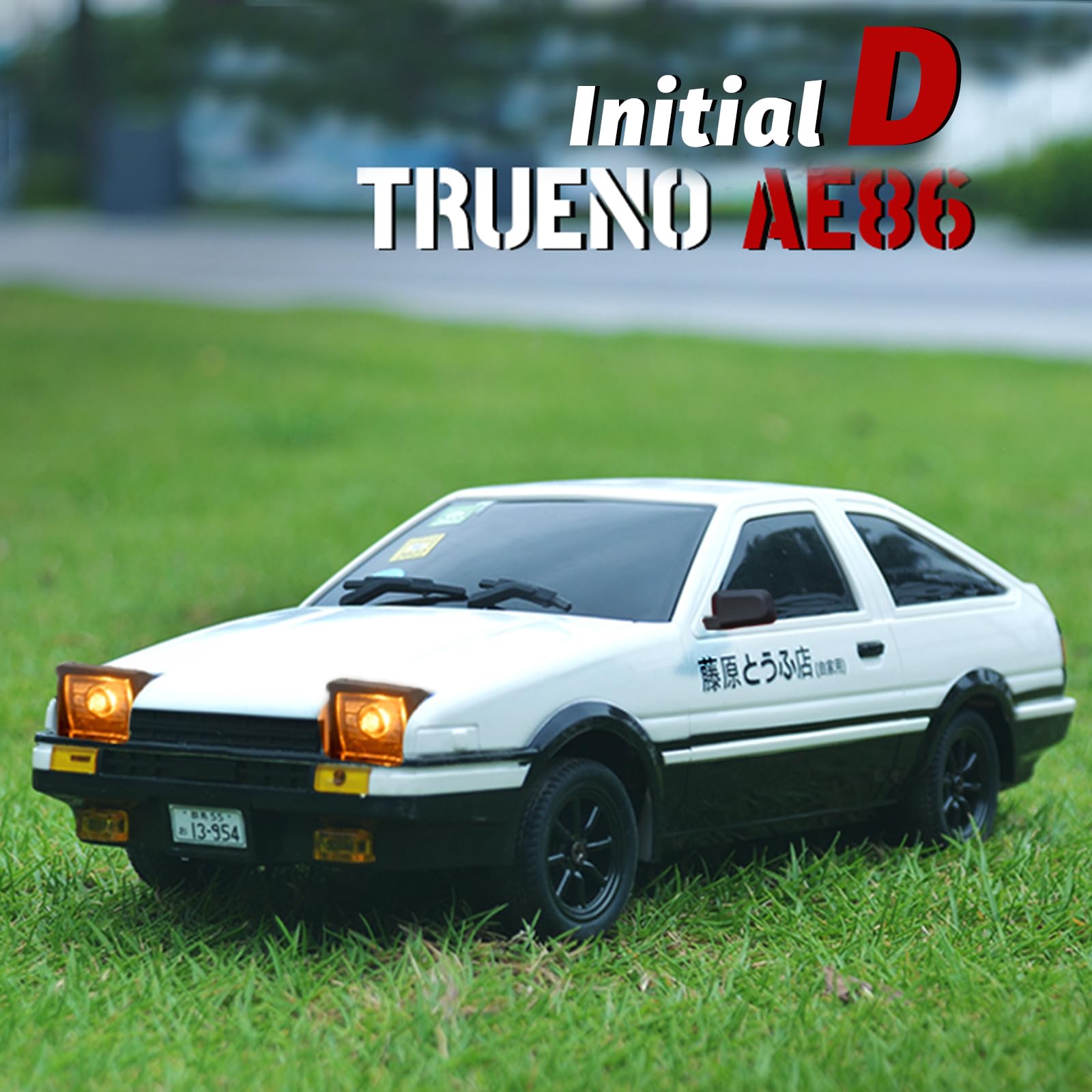 LEOSO LD1801 1/18 AE86 RC Drift Car (Initial D), 3pcs Upgraded