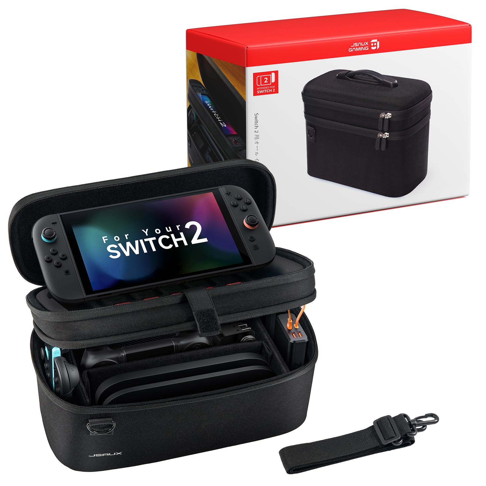 Amazon.co.jp: JSAUX Switch 2 ケース 大容量収納｜オールインボックス