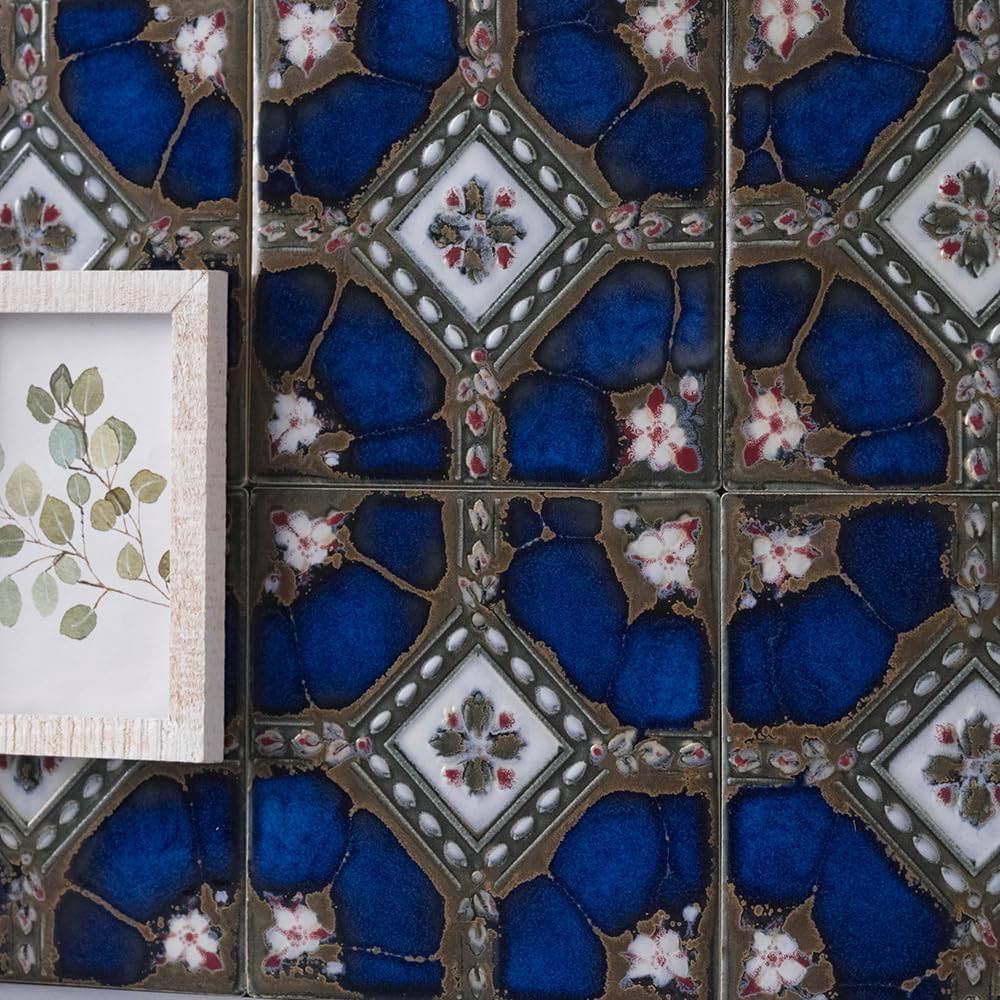 Amazon | マジョリカ タイルシール DIYタイルシート シエナ 15cm×15cm