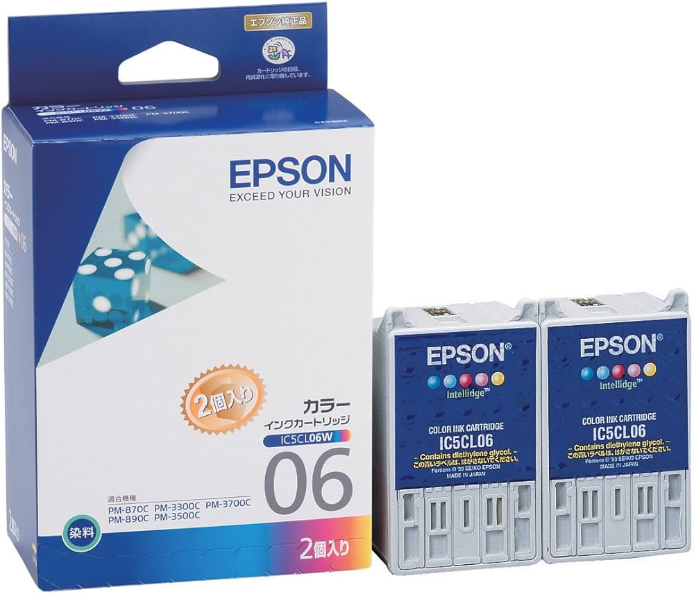 Amazon.co.jp: EPSON 純正インクカートリッジ IC5CL06W(5色カラー一