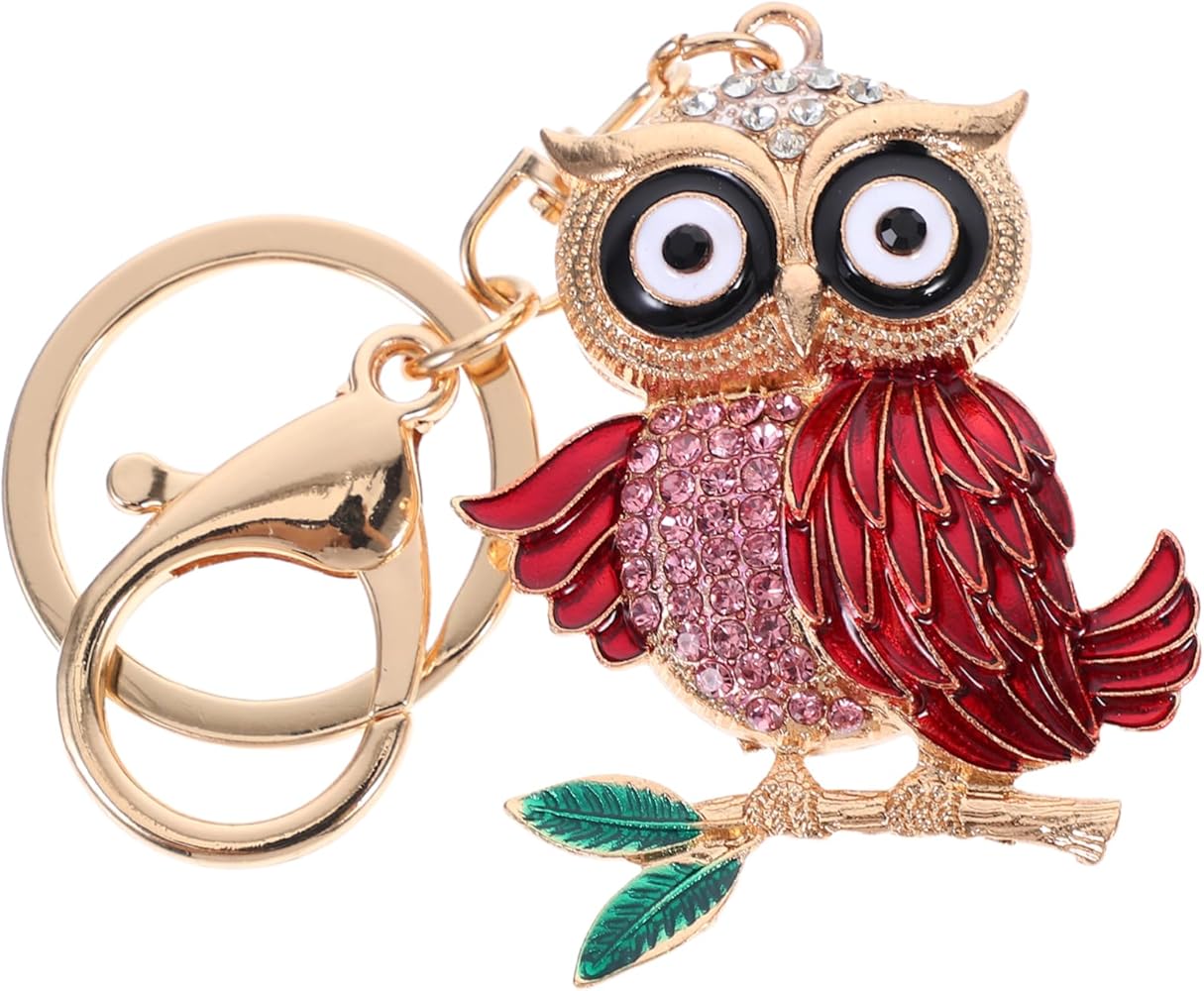 ROMISBABA] フクロウバッグチャーム ラインストーン ラインストーン