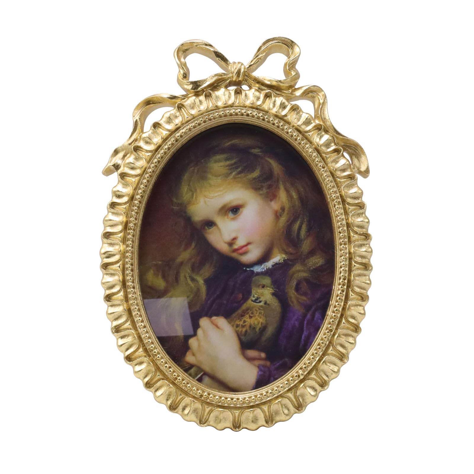 Amazon.com - Bitray Vintage Picture Frame, 5 x 7 Inch Oval Bowknot