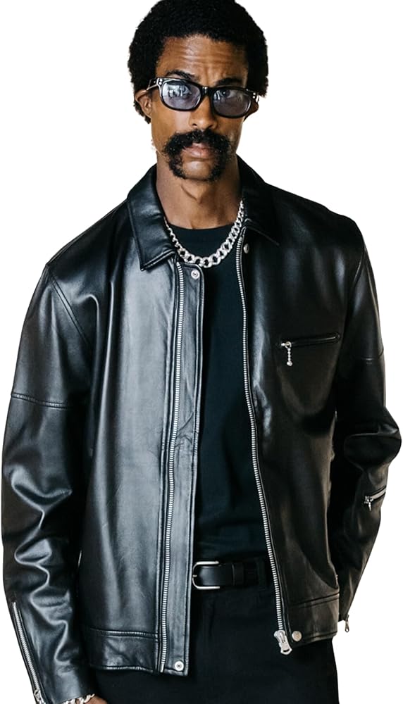 Amazon | [クライミー] ラム レザー シングル ライダース バイカー