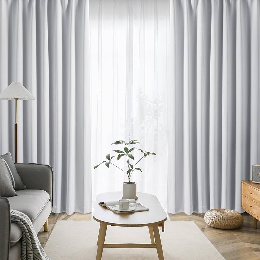 Amazon｜AIFY カーテン 4枚セット 1級 遮光 小窓 ドレープカーテン UV